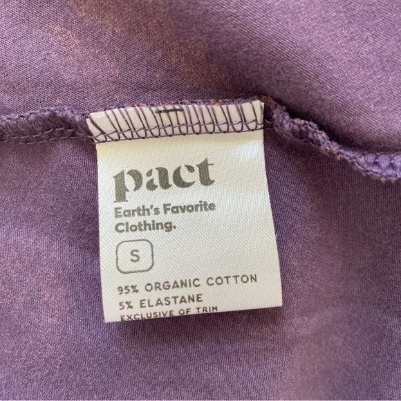 Pact Organic Brush Floral Currant Fit & Flare Midi Party Dress Size Small - Picture 10 of 15